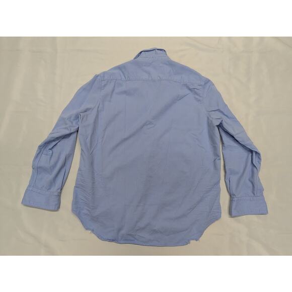 Frank & Eileen Eileen Distressed Relaxed Button Up Shirt Classic Blue Women Med - Picture 8 of 8